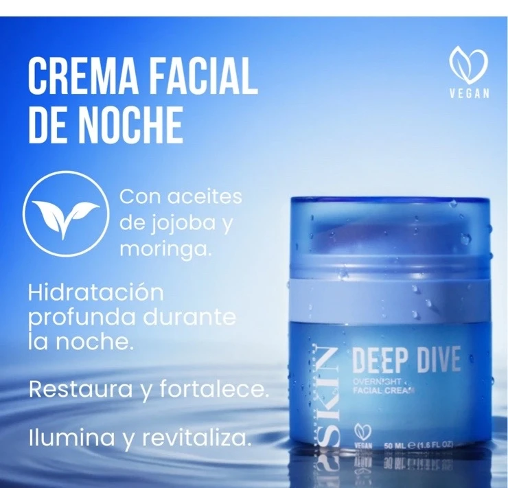 Crema facial de noche deep dive beauty creations 3