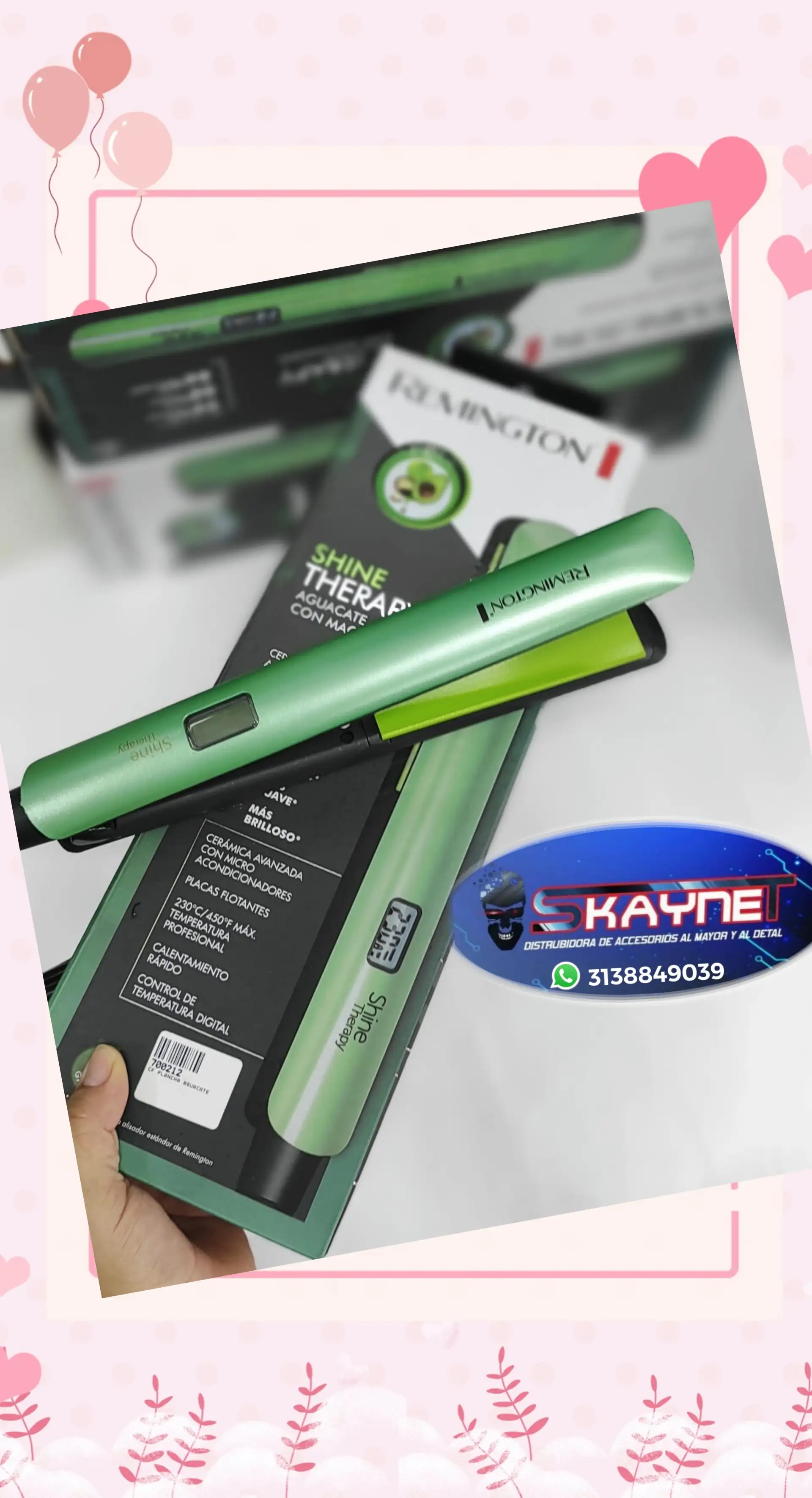 Plancha REMINGTON Aguacate o kerarina y ARGAN 