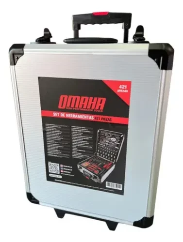 MALETÍN DE HERRAMIENTAS OMAHA 421 PIEZAS  2
