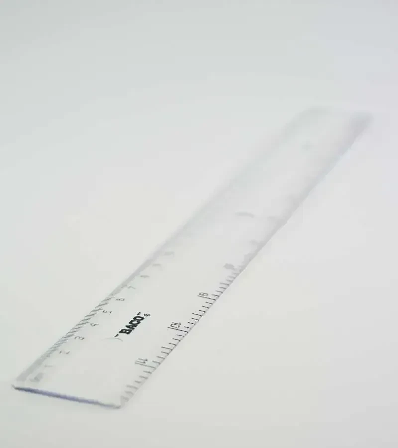 Regla de plástico transparente 30 cm 4