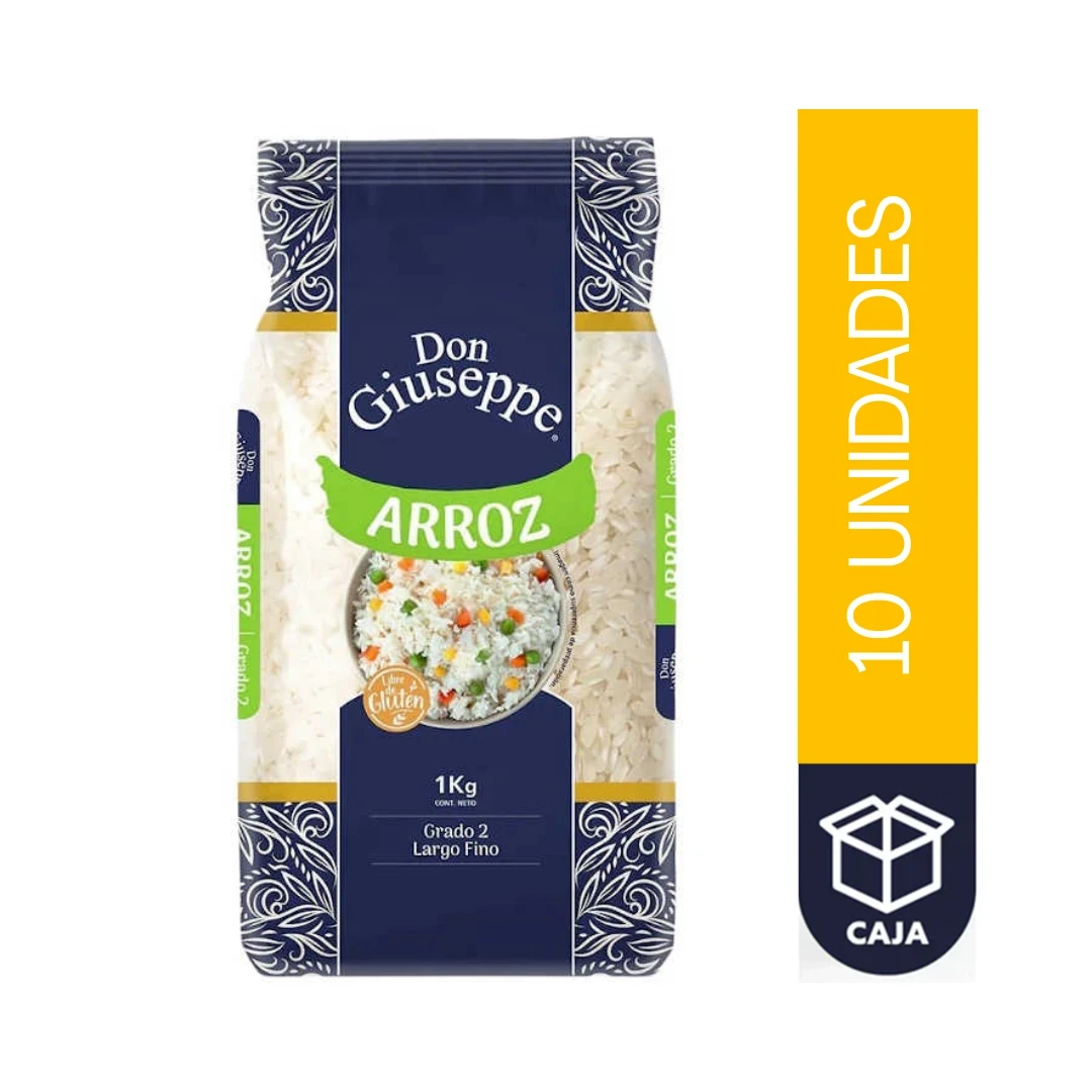 SACO ARROZ GRANO LARGO FINO G2 DON GIUSSEPPE 10X1Kg
