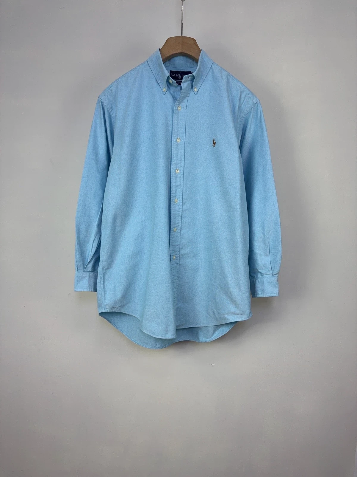 Camisa Button-Down Polo Ralph Lauren Yarmouth 100% Algodón Oxford - Azul Cielo  2