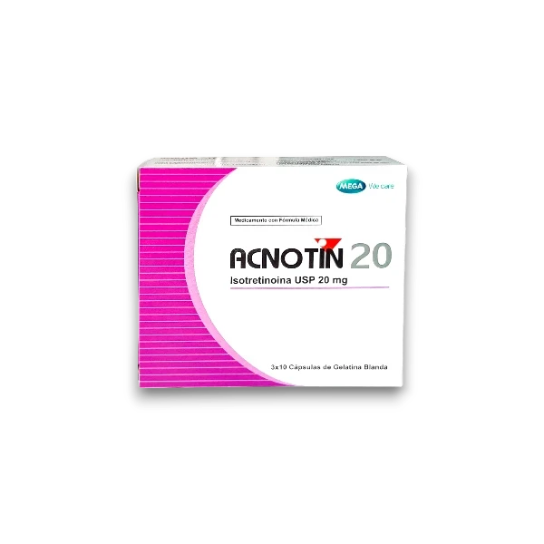 ACNOTIN 20 MG X 30 CAPS ISOTRETINOINA