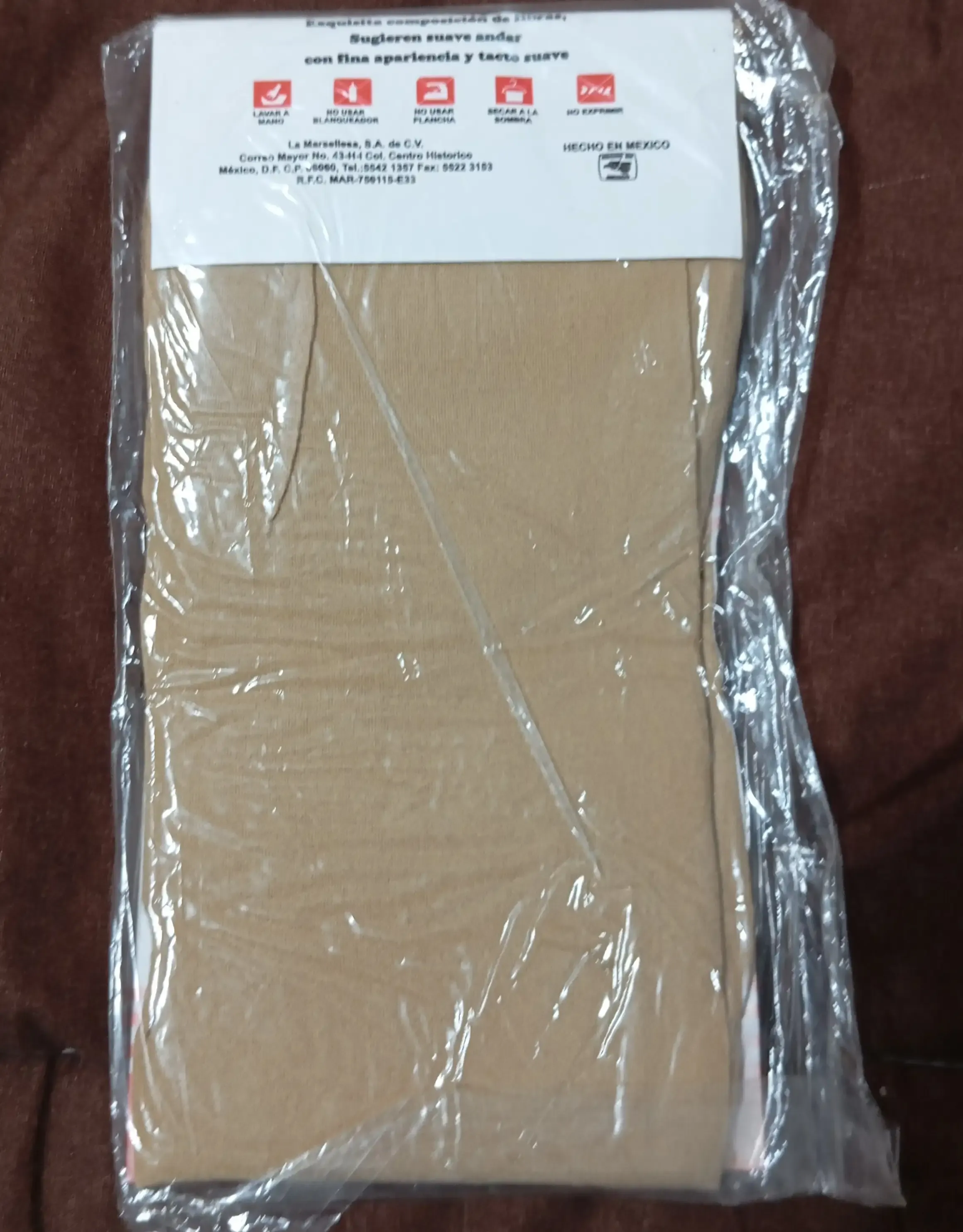 Malla lisa de nylon delgadas DIMSA 1-3 años nude