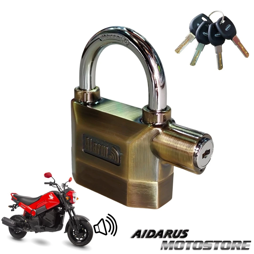 CANDADO CON ALARMA PESADO PARA NAVI 
