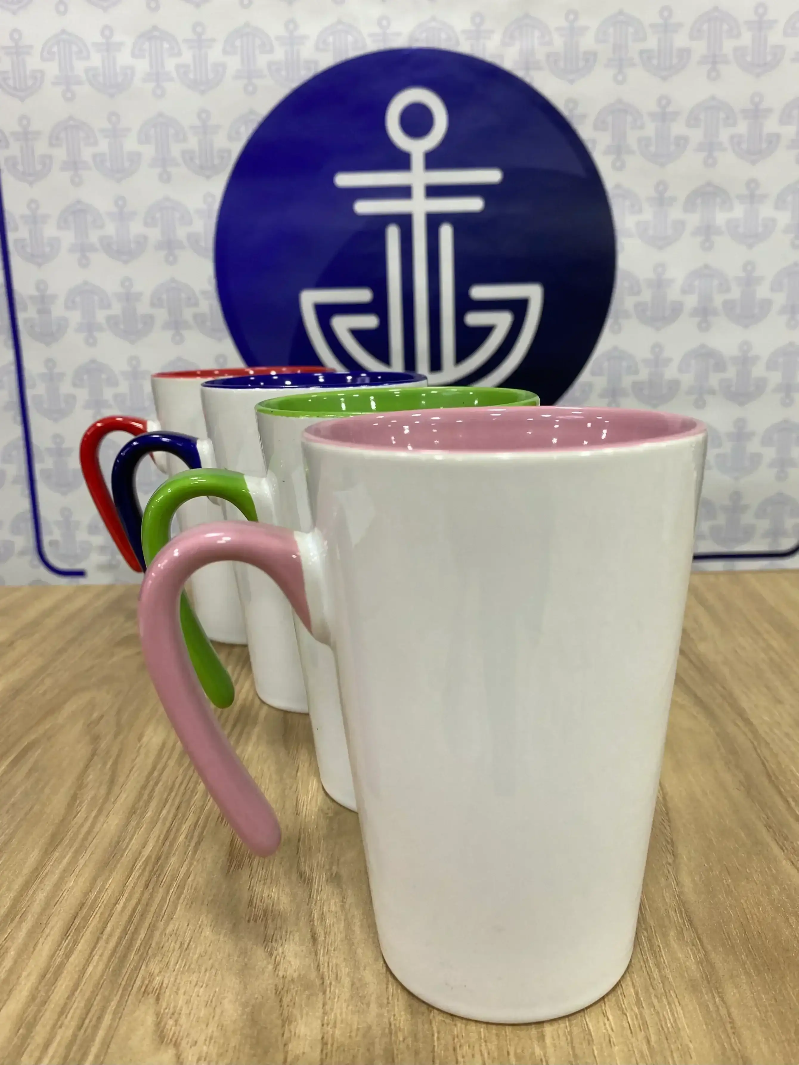 MUG CONICO FONDO COLOR 12 ONZ