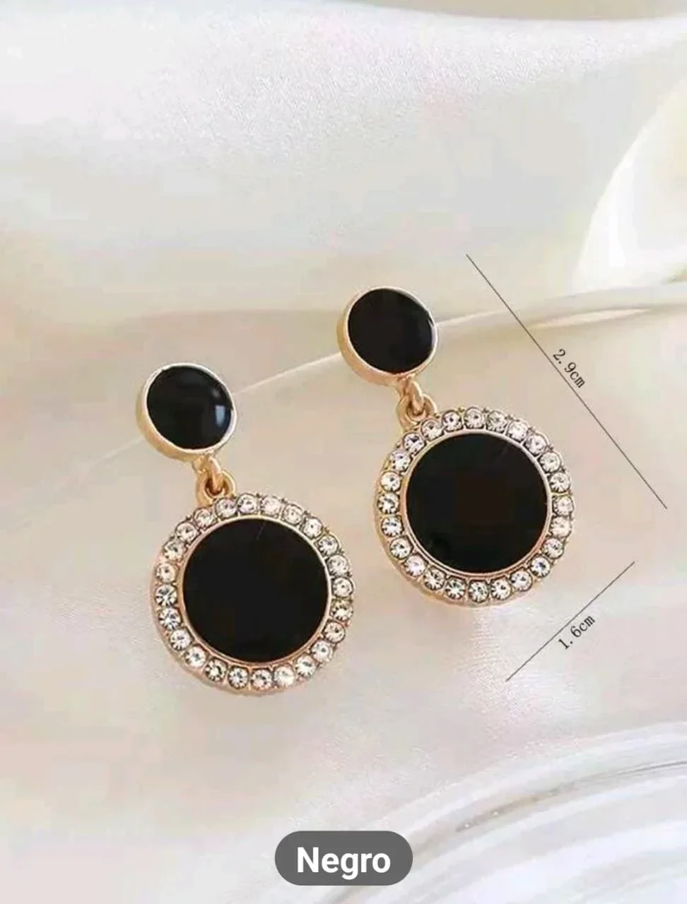 Pendientes largos redondos 