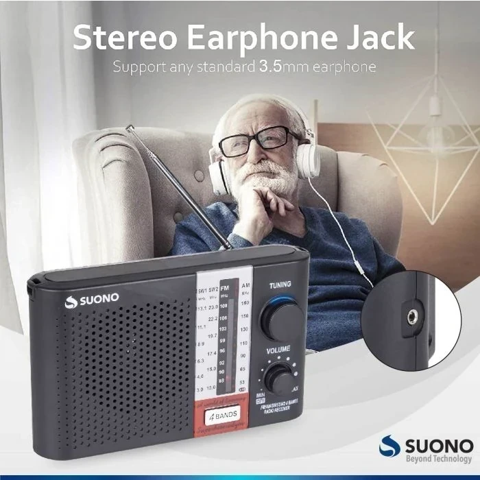 RADIO PORTÁTIL DUAL SUONO AM/FM