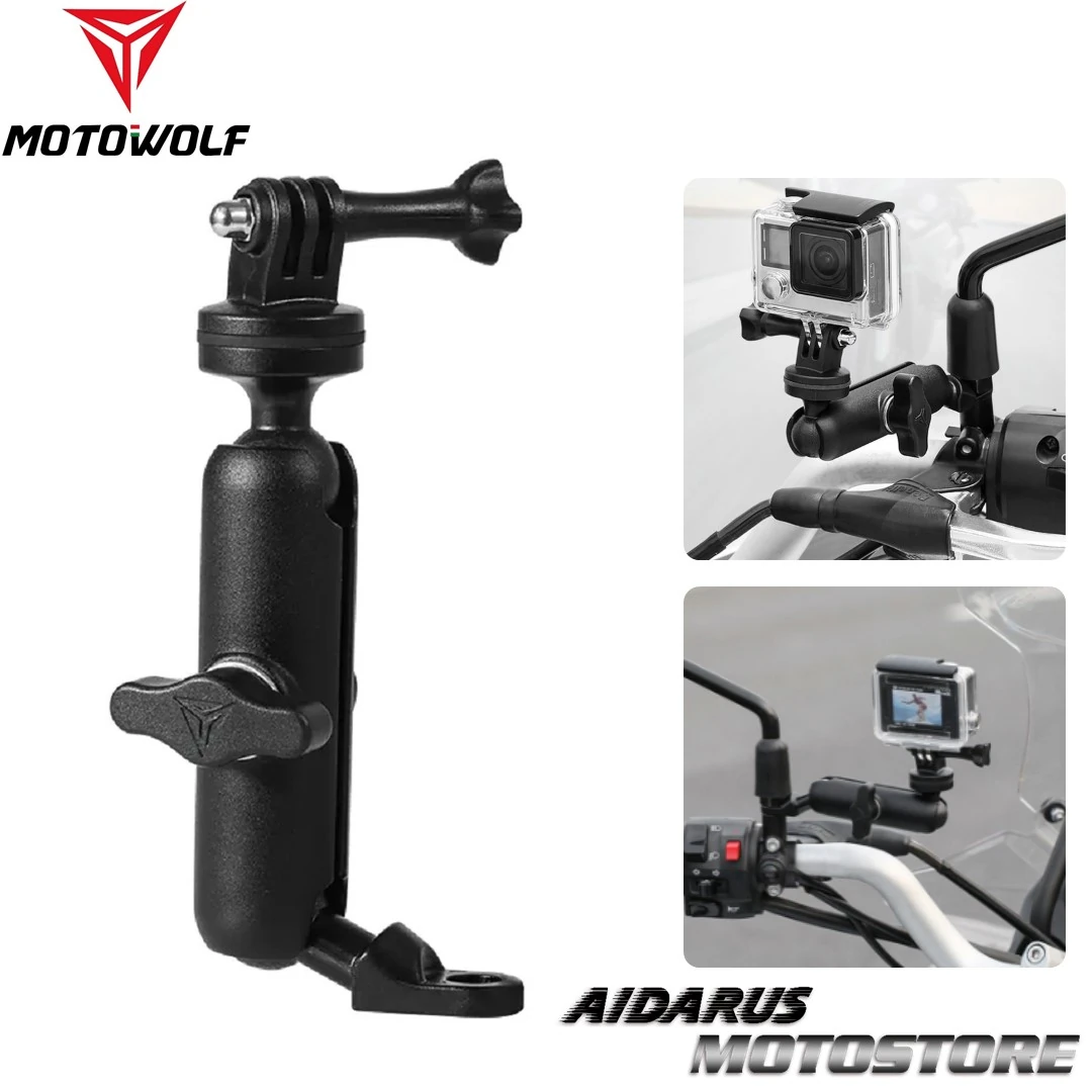 SOPORTE PARA CAMARA DE ACCION MOTOWOLF S02