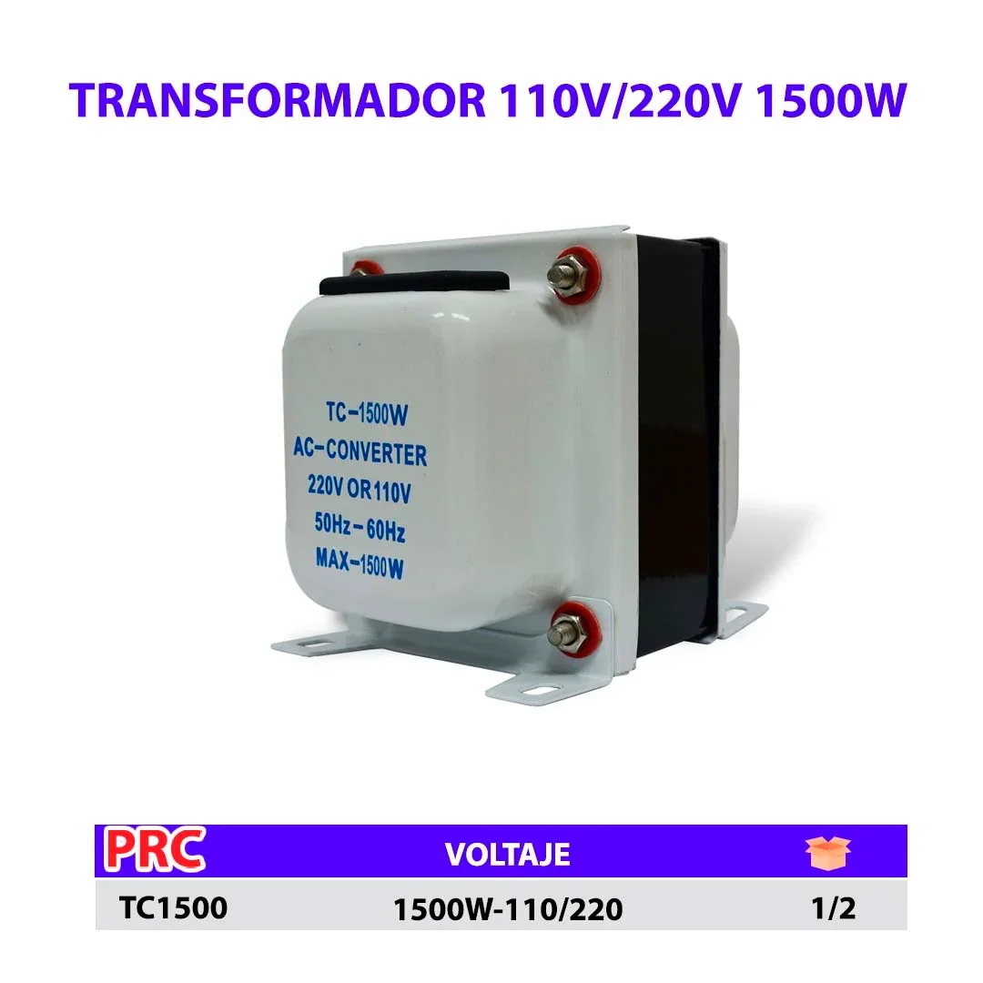 TRANSFORMADOR 110V/220V 1500W 