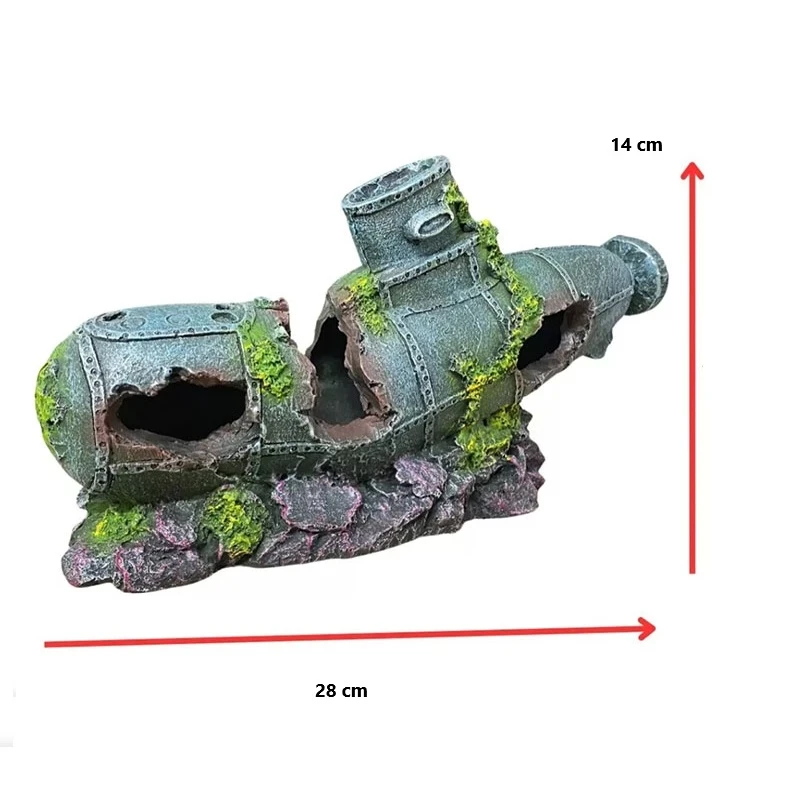Adorno de Resina Submarino 30*9*15cm Cp-1 3