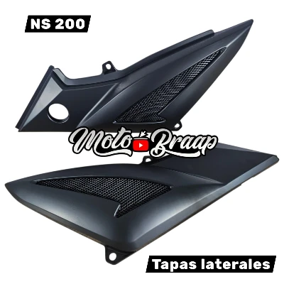 NS 200 Tapas laterales negro mate GAL
