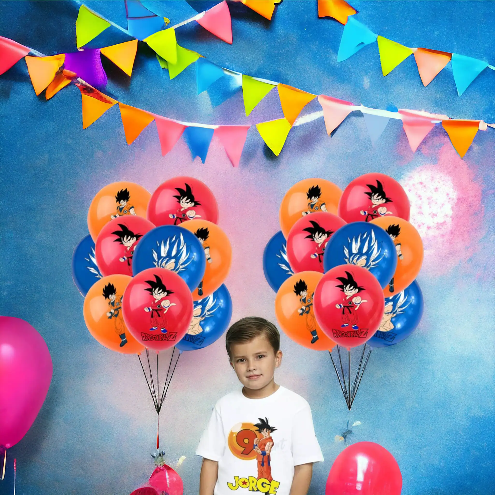 Globos goku impresos 