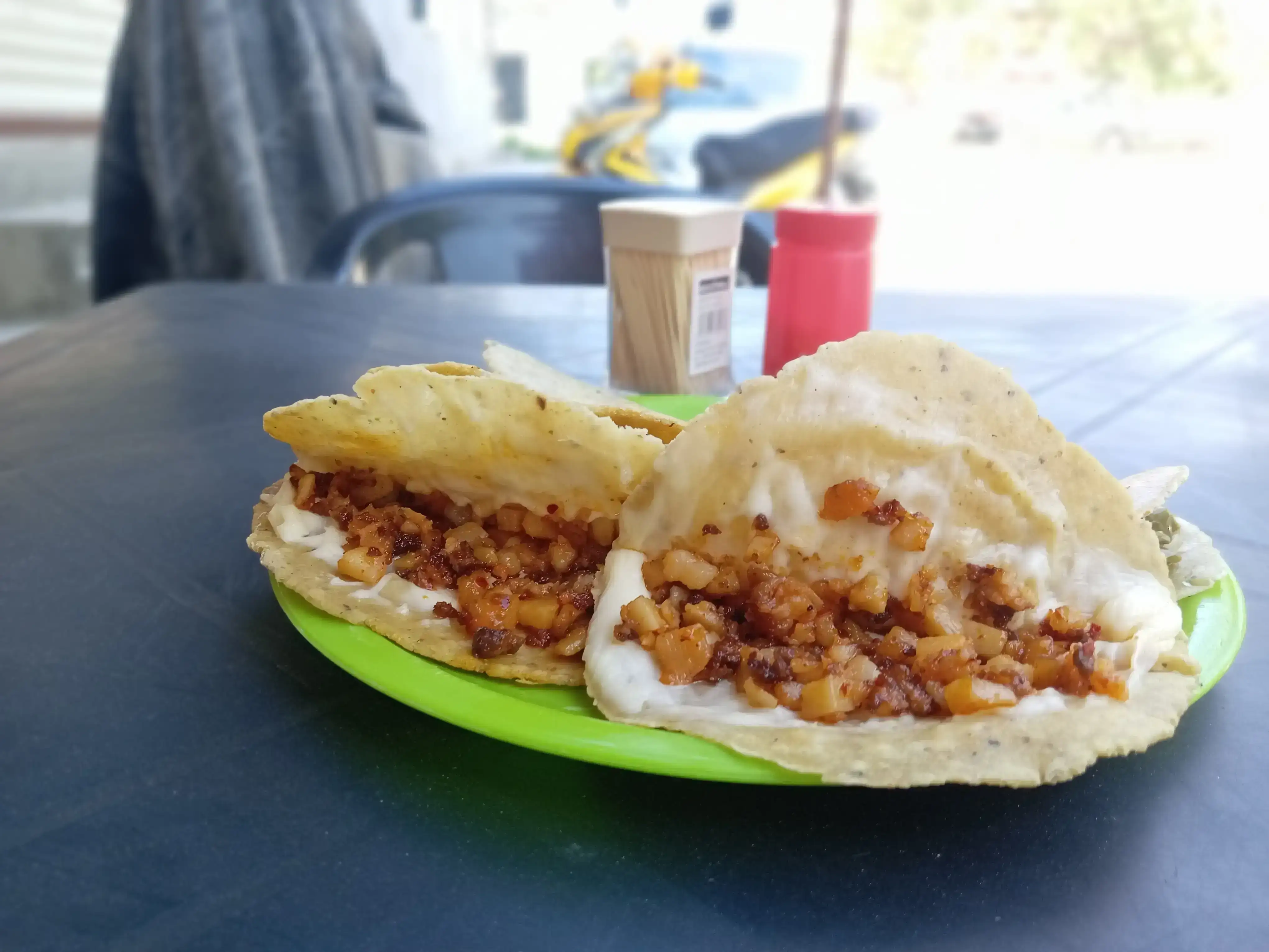 Quesadilla de salsa de chorizo 