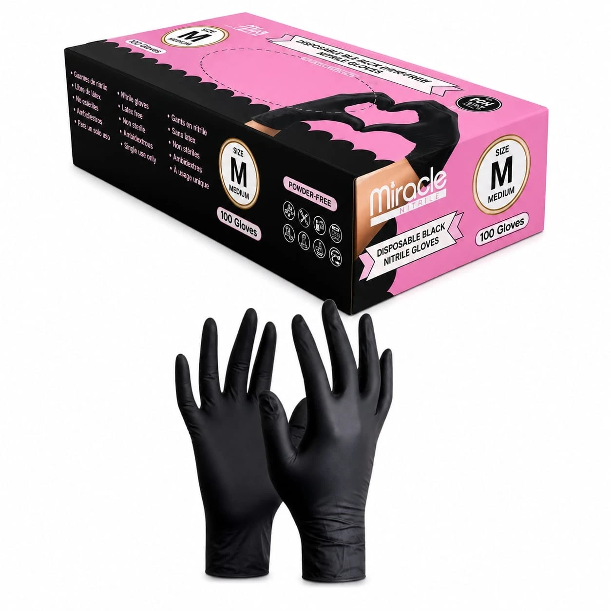 miracle caja de guantes de nitrilo negros talla m.jfif