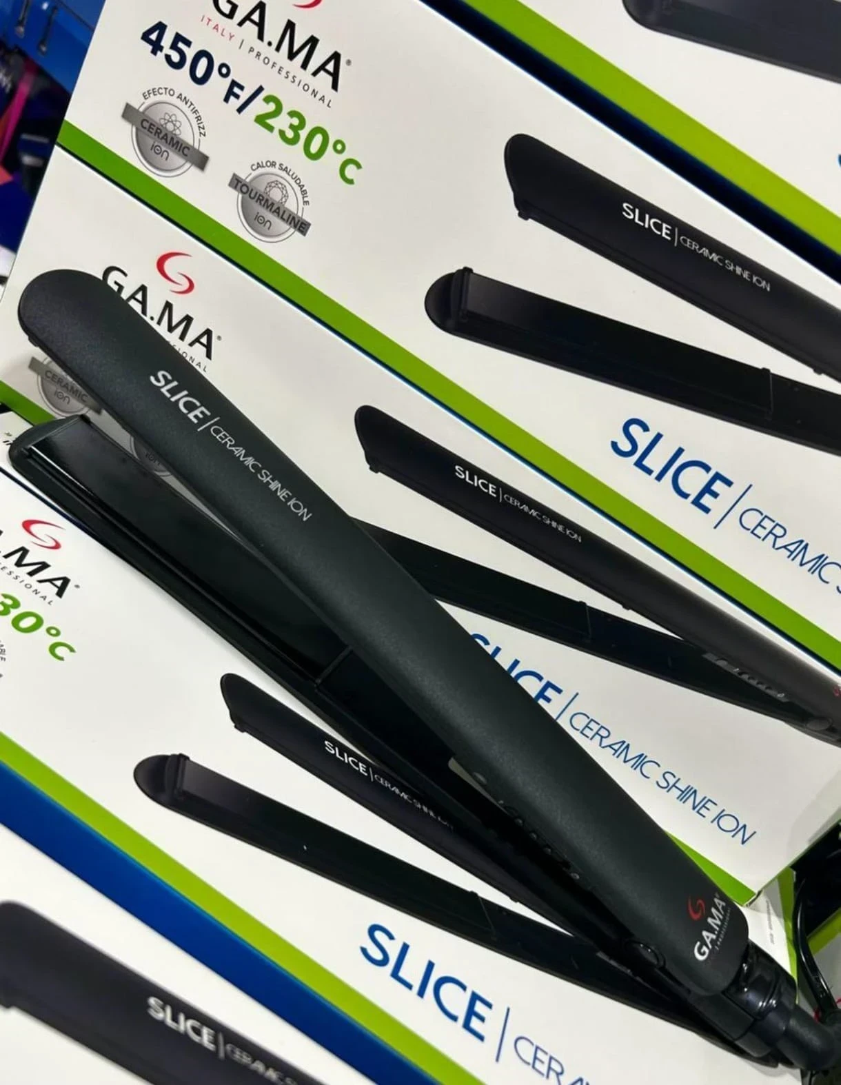 Planchita de pelo Slice Ceramic Shine Ion 230°c – GA.MA 