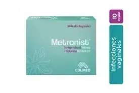 METRONIST CJA X 10 OVU. METRONIDAZOL + NISTATINA COLMED