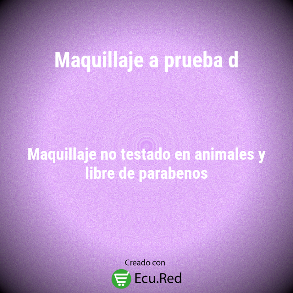 Maquillaje a prueba d 