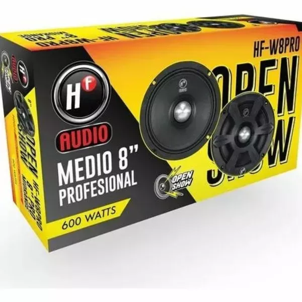 Set de medios hf audio 8' 60 watts 2 vias 4