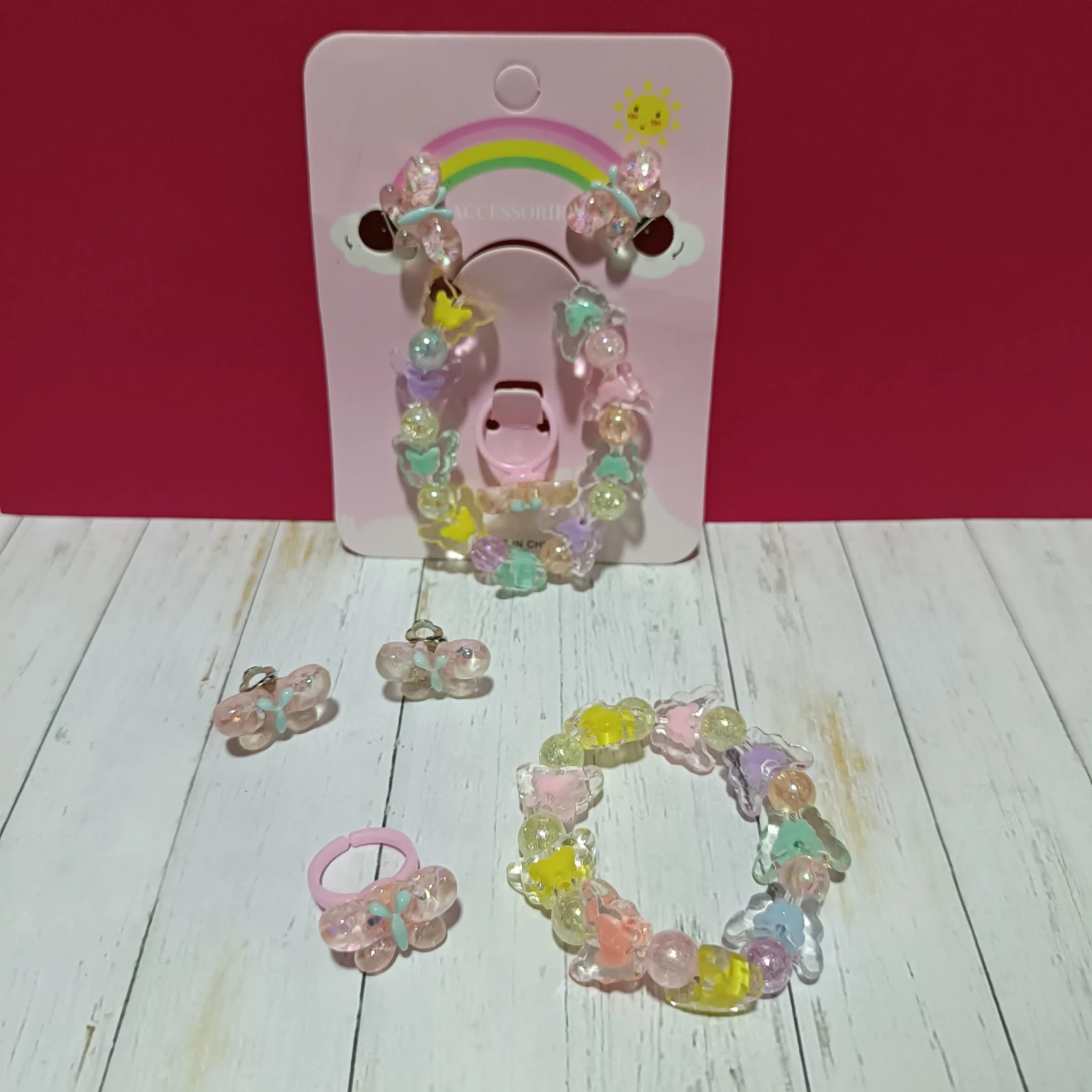 SET TRIO ANILLO PULSERA PINZAS