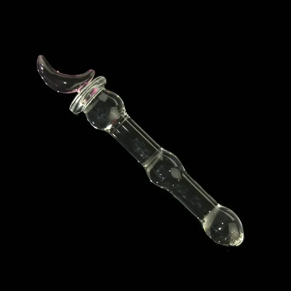 Crystal Glass Anal Plug Bear Star Moon Style  5