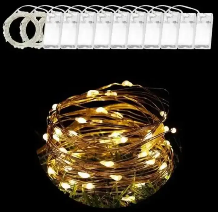 Guirnalda microled alambre 20 luces 2M calida