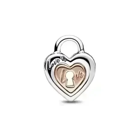 Charm Candado Corazón Divisible  2