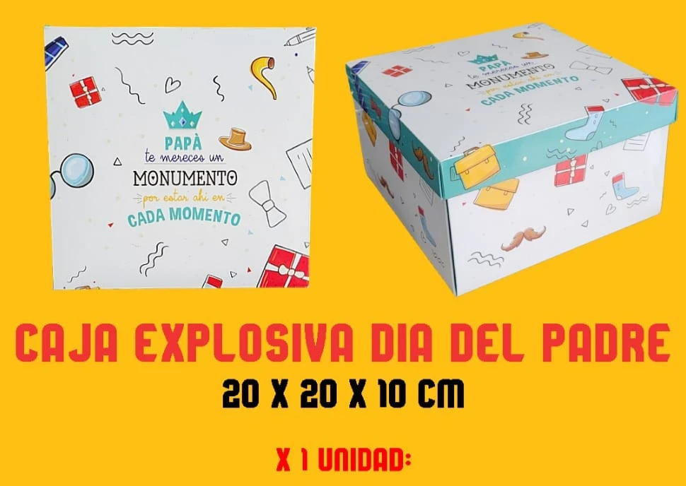 CAJA EXPLOSIVA DIA DEL PADRE
