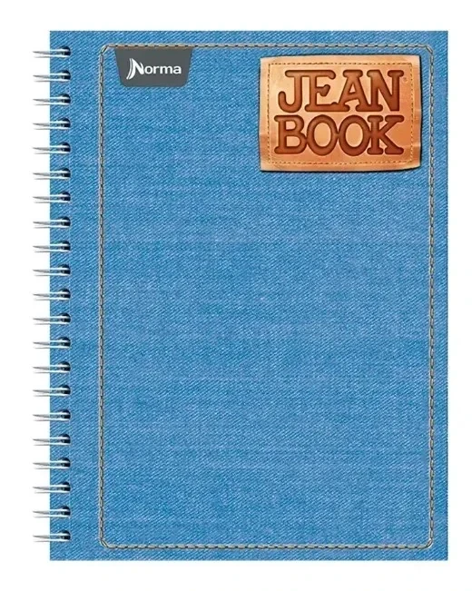 Cuaderno profesional rayado jean book 200 h espiral-doble 3