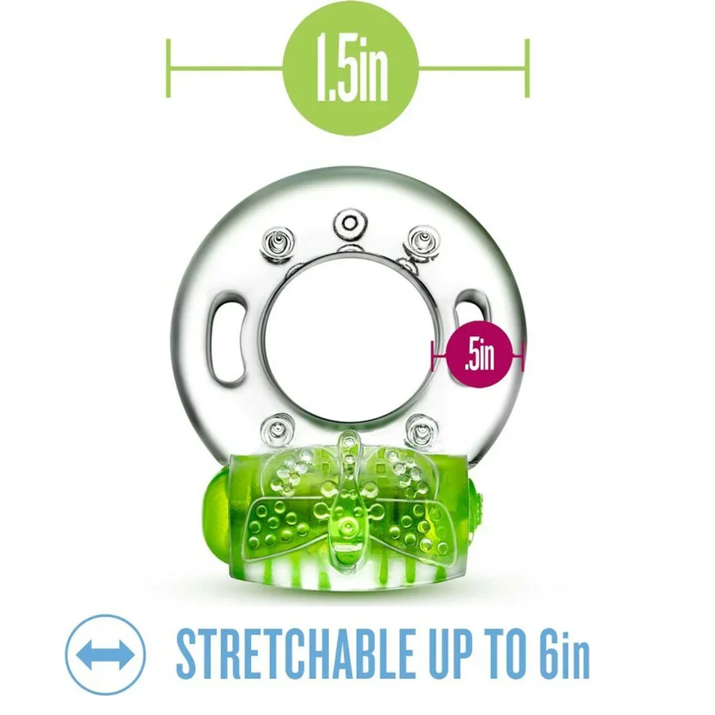 Play With Me – Arouser Vibrating C-Ring – Green 3