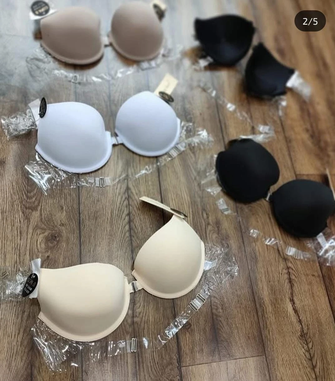Bra estraple espalda transparente 