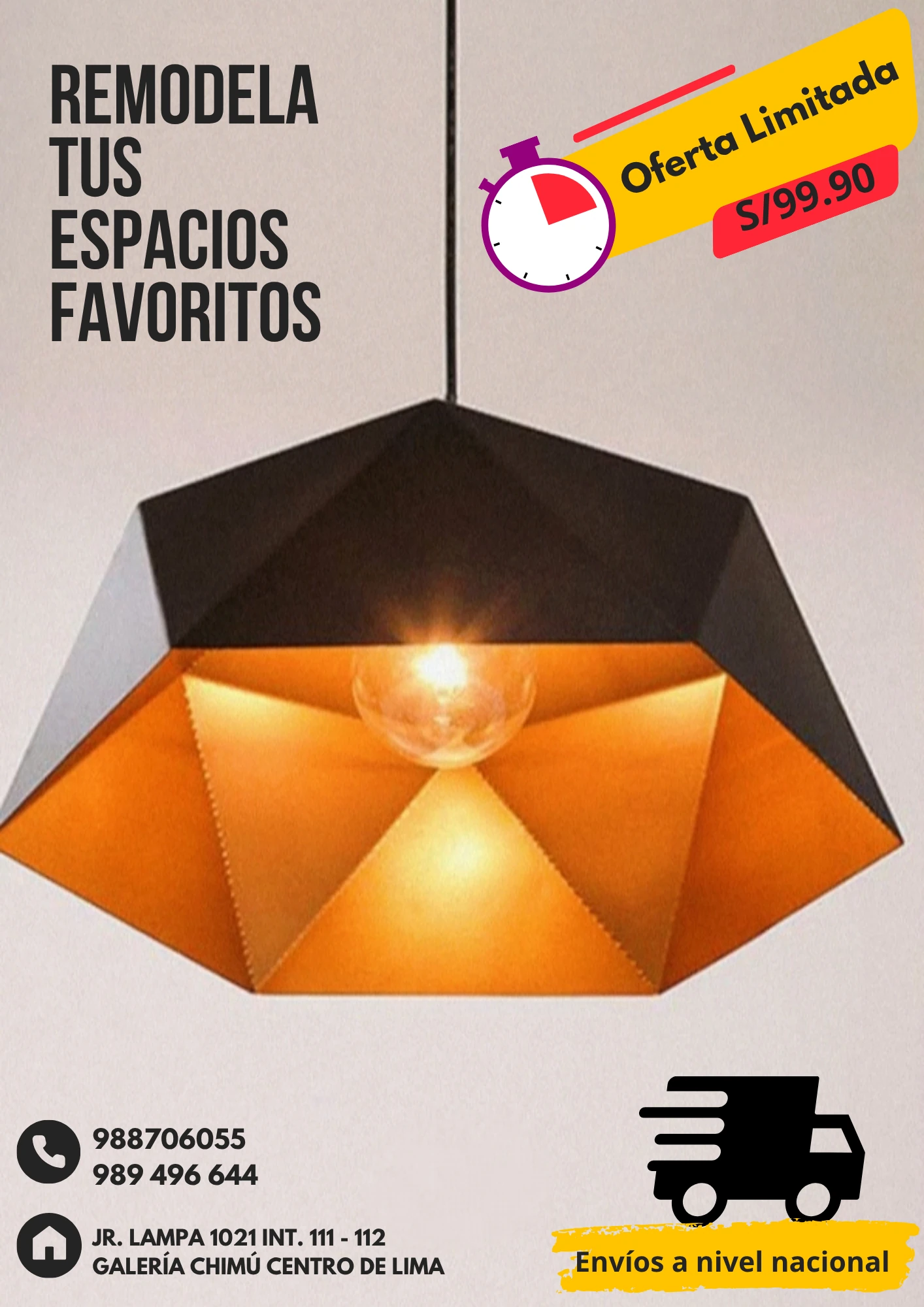 Lámpara Colgante Estilo Industrial  2