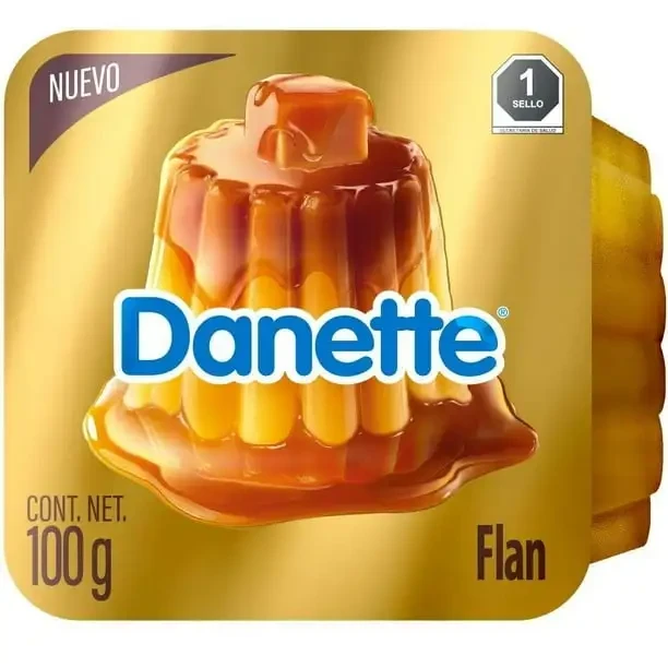 FLAN SABOR VAINILLA 100 G DANETTE – DULCE A BASE DE LECHE