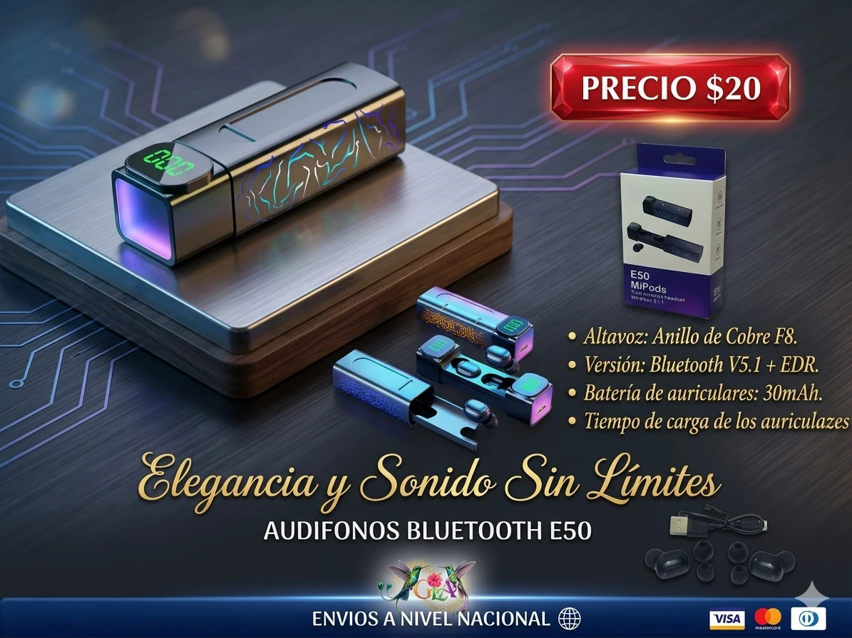 Audífonos Bluetooth E50