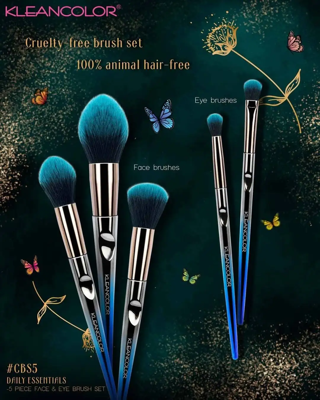 Daily Essentials set de 5 brochas - Kleancolor  2