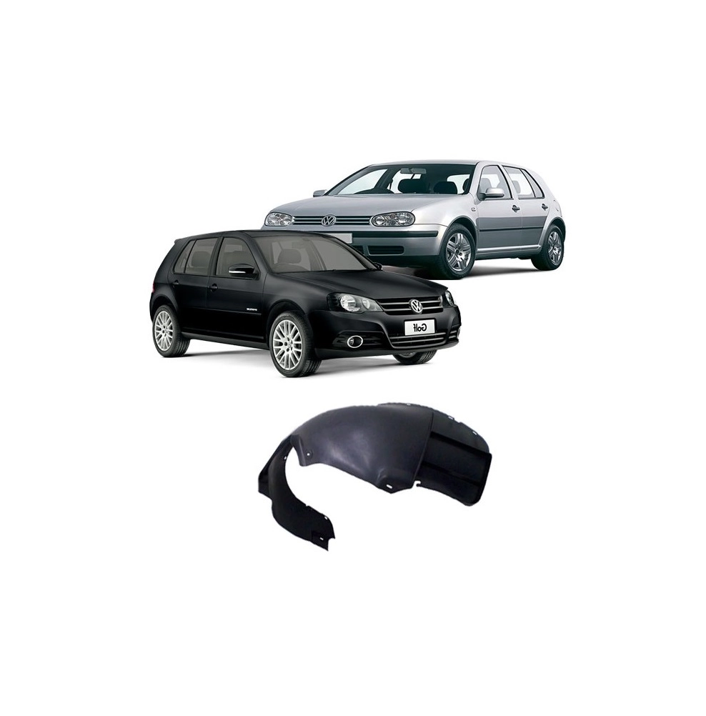 Protector de guarda barro delantero plastico izquierdo Vw Golf 1999 - 2013 / DP183
