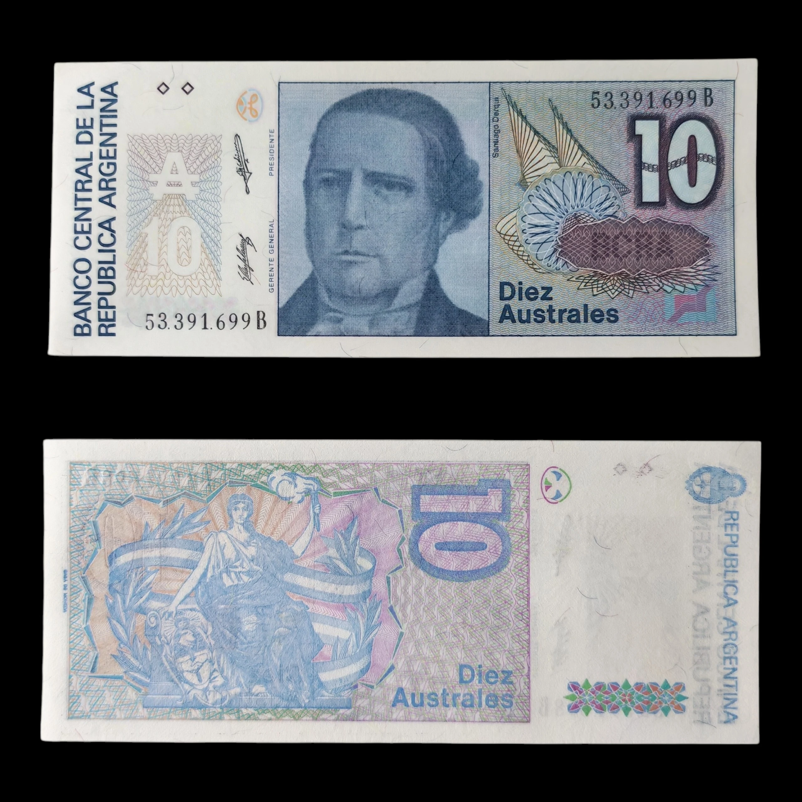 ° Argentina 10 australes UNC
