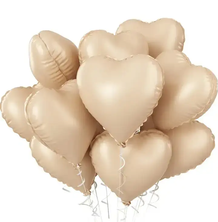 Globo metalizado caramel corazon 18 pulgadas  2