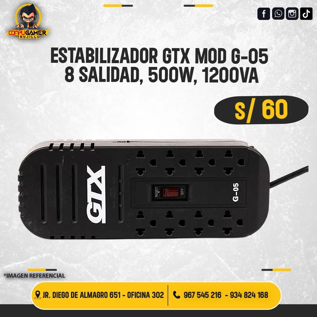 ESTABILIZADOR GTX MOD G-05, BLACK 