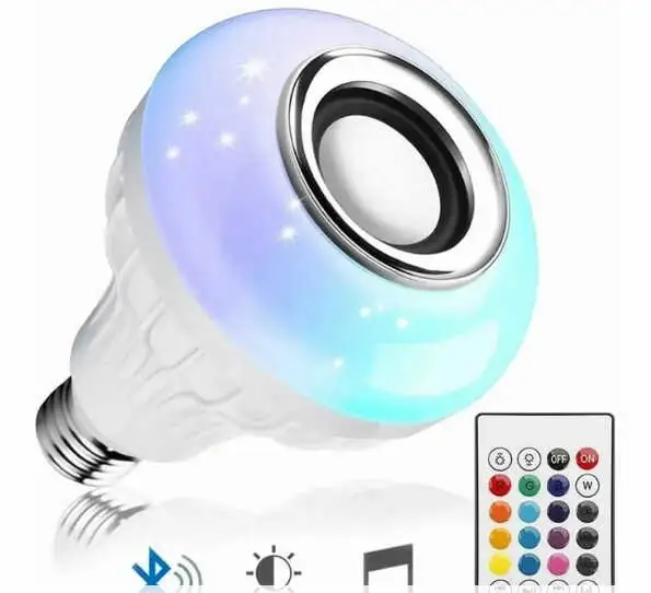Foco Bocina De Cristal Multicolor+Control  2