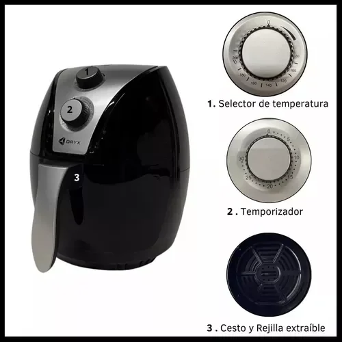 Freidora de Aire ORYX OR3202 3.2L Negro 4