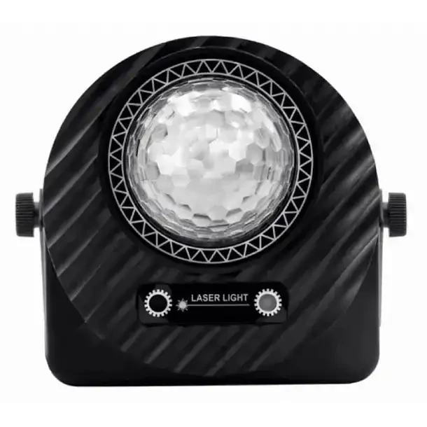 Luces Laser Rgb Bola Mágica Big Dipper DESCRIPCIÓN Ilumina tus eventos con la Bola Mágica Big Dipper L002RG. Este dispositivo de luces láser RGB es el complemento perfecto para cualquier fiesta o evento, proporcionando un espectáculo de luces vibrante y colorido que seguramente impresionará a tus invitados. Con un tamaño de 50 cm de largo, ancho y profundidad, es lo suficientemente compacto para caber en cualquier espacio, pero lo suficientemente potente para llenar una habitación con luz.