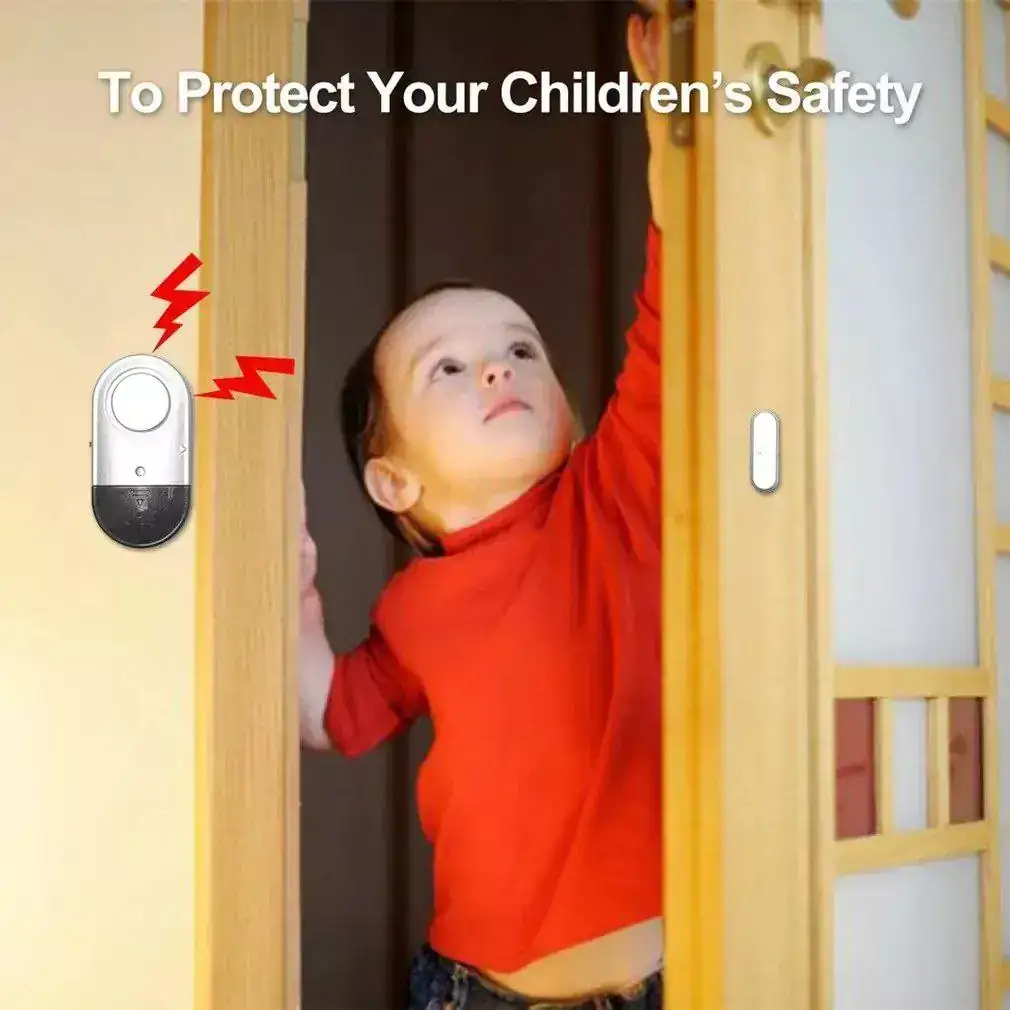 SENSOR ALARMA MAGNETICA DE SEGURIDAD INALAMBRICA PARA PUERTAS Y VENTANAS 2