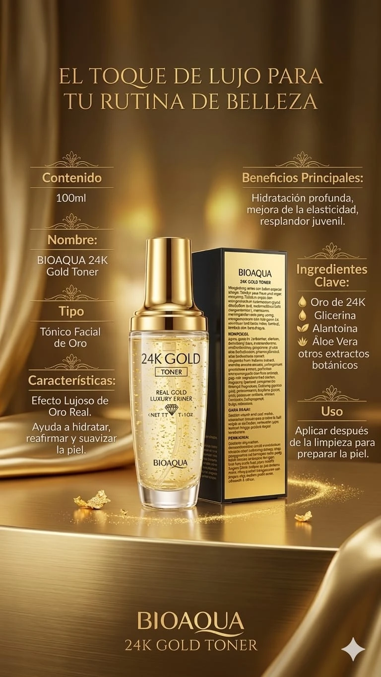 TONER GOLD 24K BIOAQUA  2