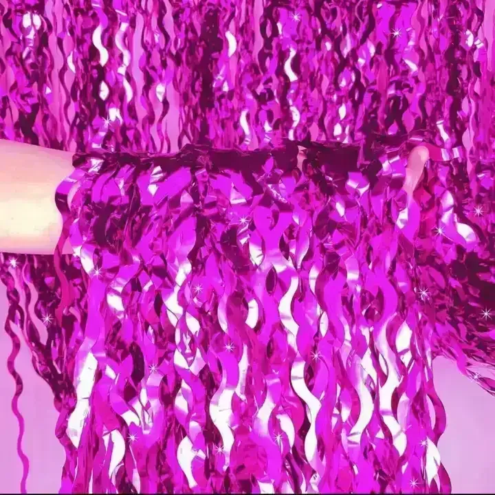 Cortina metalizada ondas 2