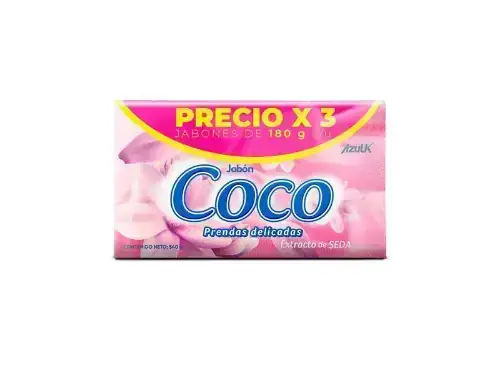 Jabón coco x 3 - 180g c/u