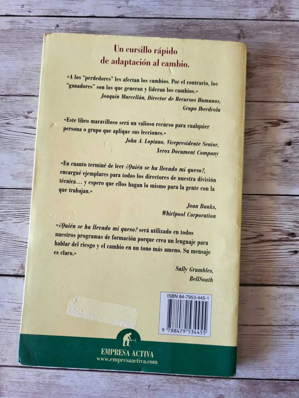 ¿Quién se ha llevado mi queso? / Spencer Johnson / Superacion Personal / Adaptación  2