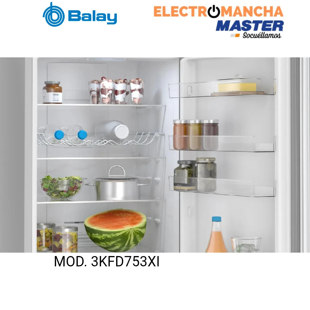 FRIGO COMBI BALAY 3KFD753XI INOX 2,03*60 NF CLASE D 5