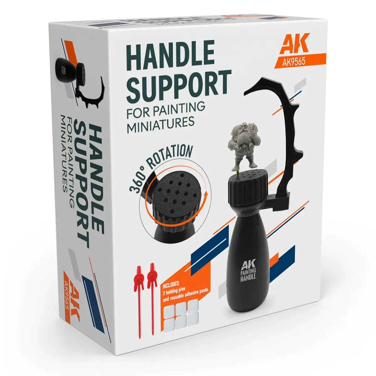 SOPORTE CON MANGO PARA PINTAR MINIATURAS - AK9565 