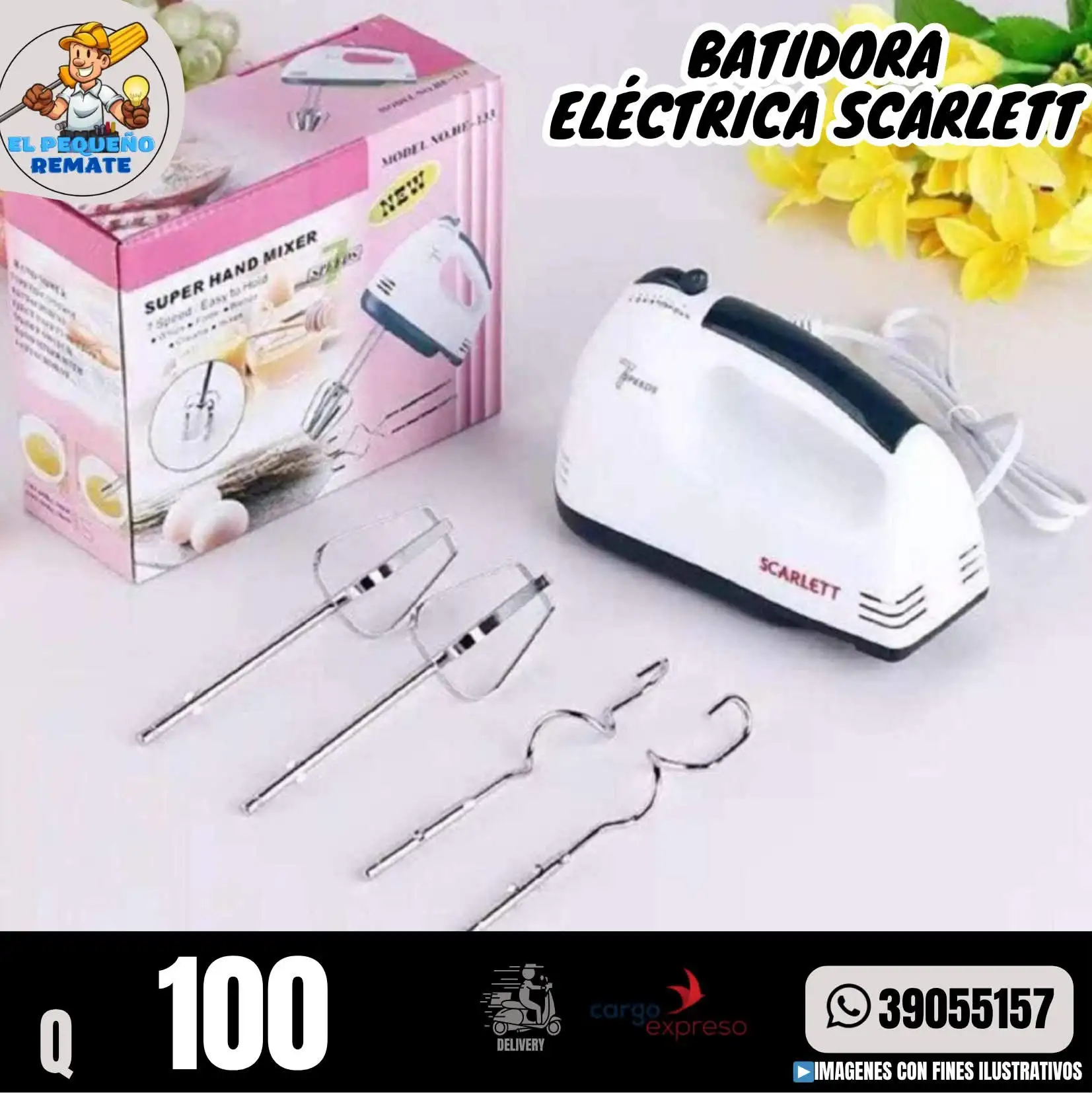 BATIDORA ELÉCTRICA SCARLETT 